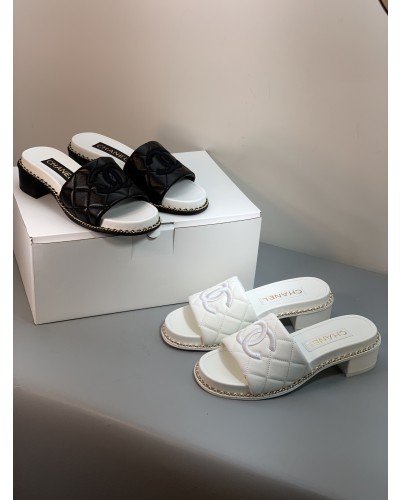 Chanel 25cc Logo Slipper(+2color)