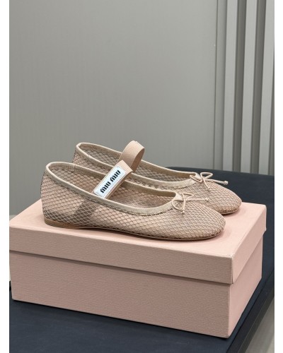 miu 25ss 메쉬 발레리나슈즈