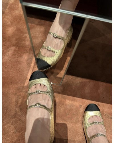 CHANEL CC Double Strap Gold