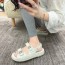 CHANEL CC로고 퀼팅 샌들