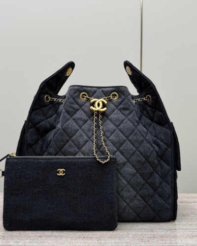 CH 25s 블랙 데님 호보백 2size