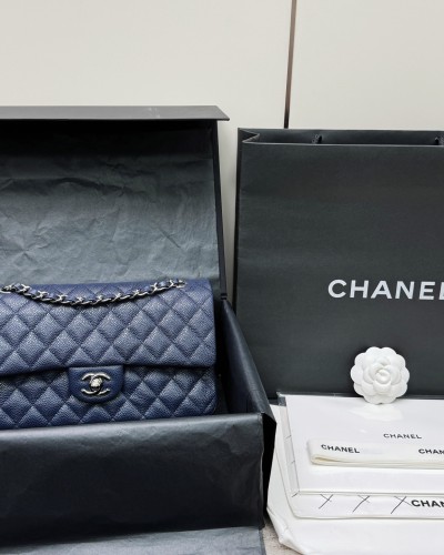 CH CF25 캐비어백 실버버클