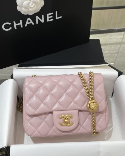 Ch 카멜리아 17cm 핑크/블랙