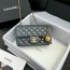 Ch 23k 하드바텀 골드볼 램스킨 다크그레이/밀크티 2컬러 20cm