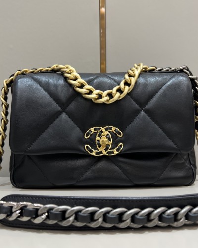 Ch 19백 블랙 골드 26cm 30cm