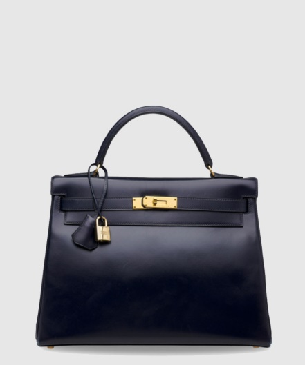 [Hermes] 켈리백 블루뉘 복스카프