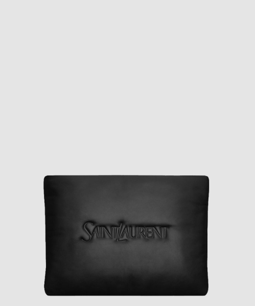 [SAINT LAURENT-생로랑] 패디드 로고 라지 클러치