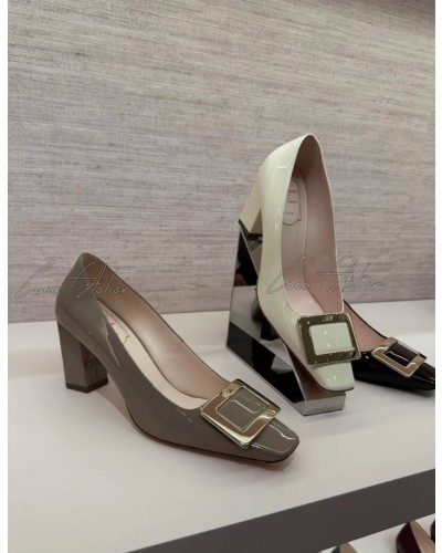 Roger Vivier 로저비비에 트럼펫 메탈 버클 펌프스 4.5cm