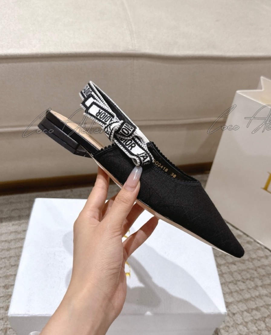 Dior 디올 까나쥬 슬링백 플랫