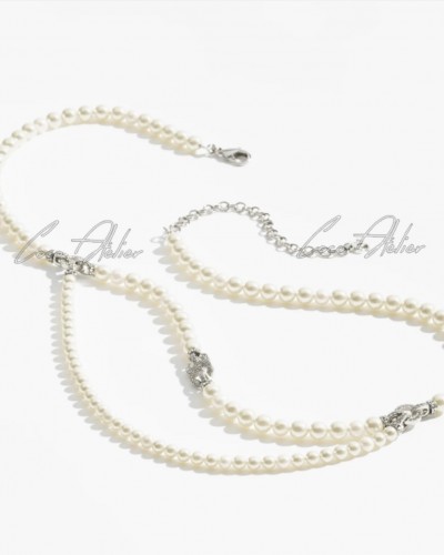 CHANEL 샤넬 cc 진주 벨트