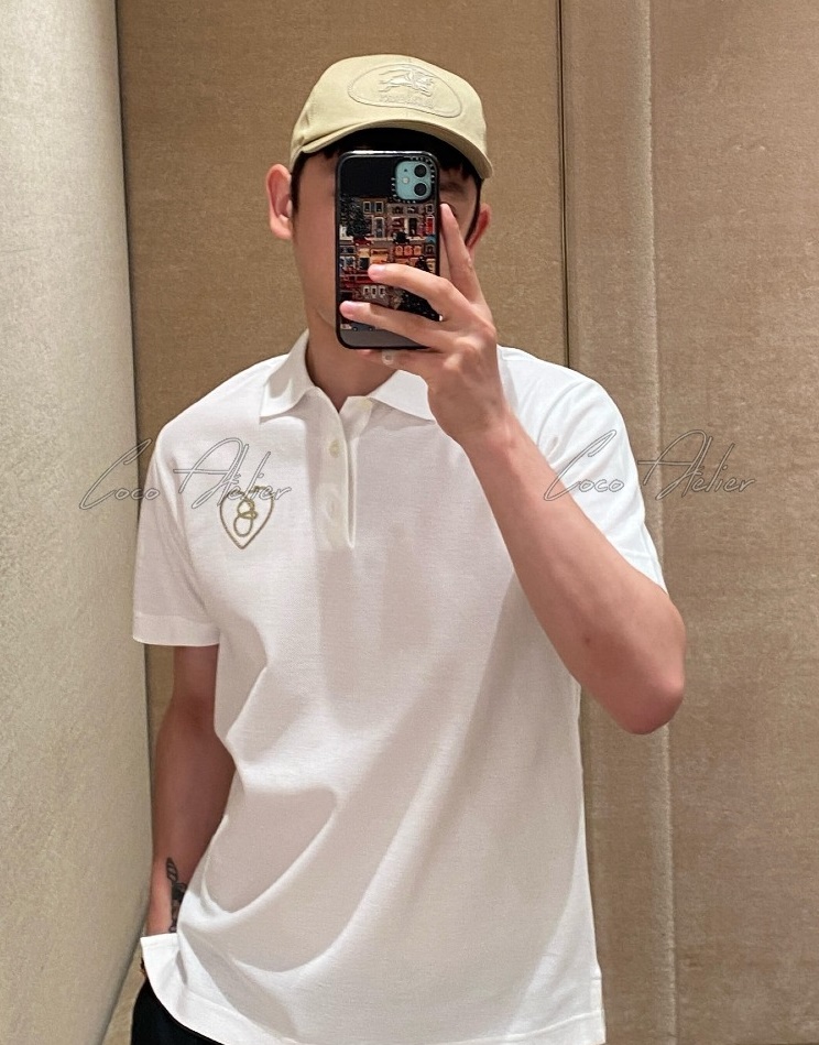 Burberry 버버리 하트 자수 Polo 반팔 티셔츠 (남녀공용)