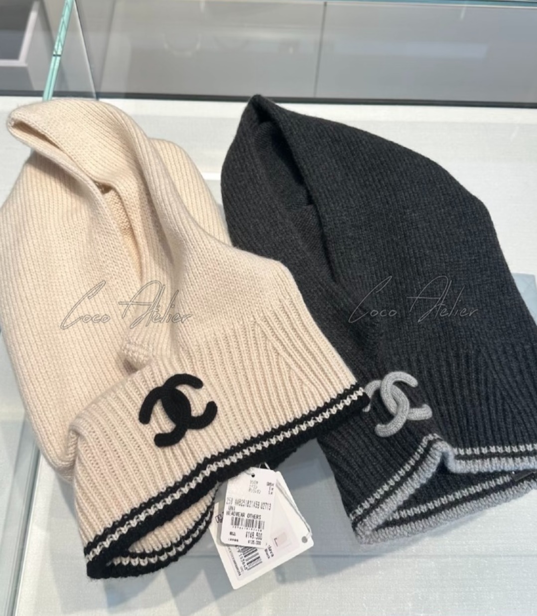 CHANEL 샤넬 CC 캐시미어 바라클라바