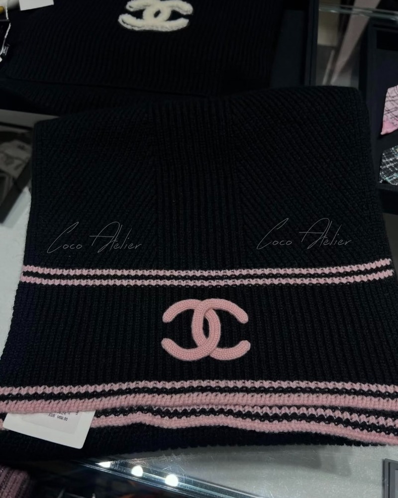 CHANEL 샤넬 CC 캐시미어 머플러