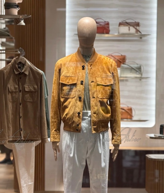 Loro Piana 로로 피아나 스웨이드 소가죽 자켓