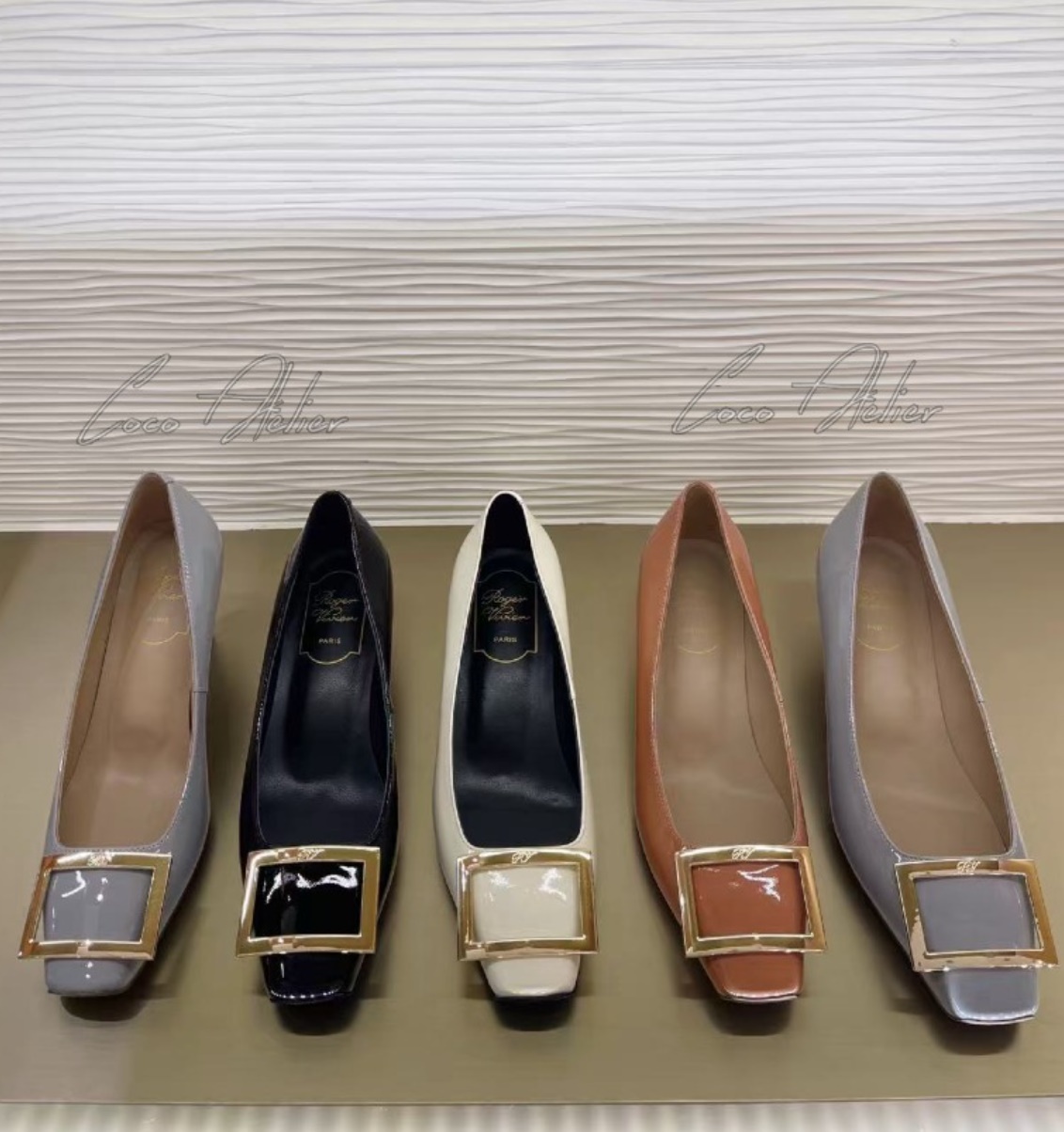 Roger Vivier 로저비비에 트럼펫 메탈 버클 펌프스 4.5cm
