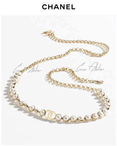 CHANEL 샤넬 진주 체인 벨트