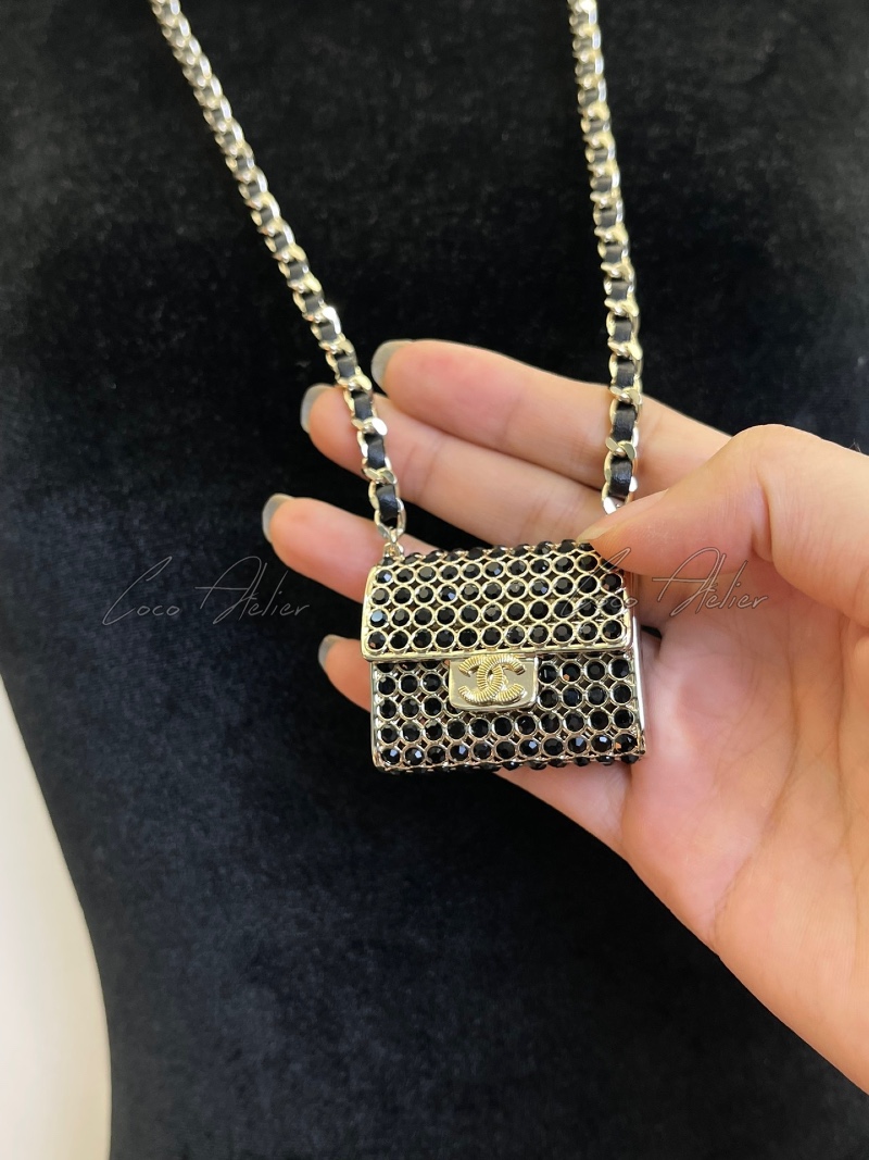 CHANEL 샤넬 cc 플랩 목걸이