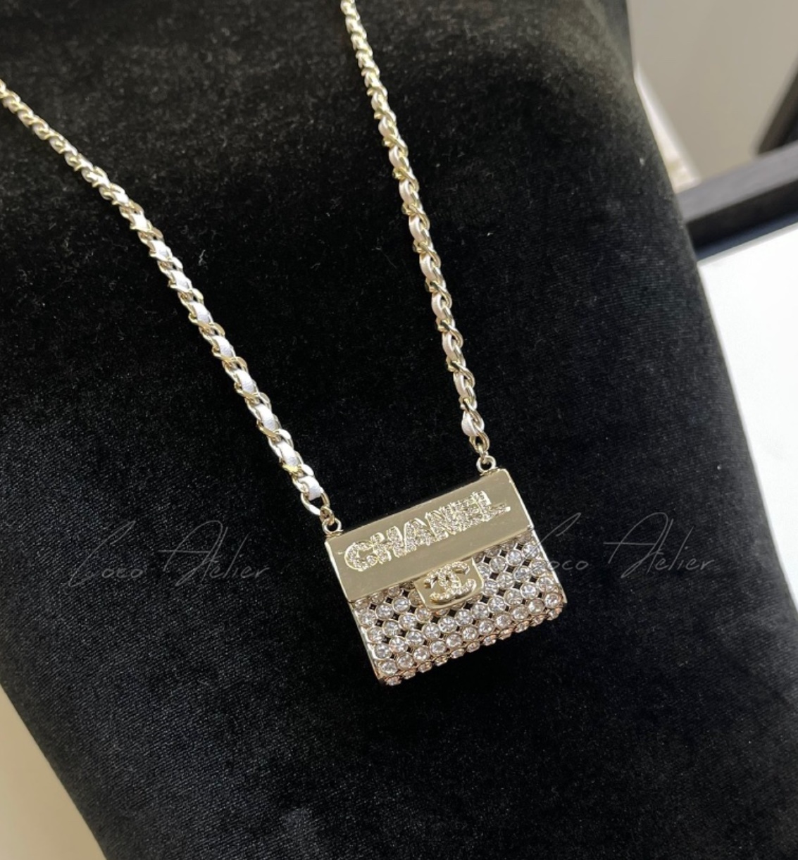 CHANEL 샤넬 cc 플랩 목걸이
