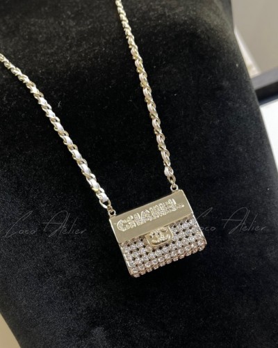 CHANEL 샤넬 cc 플랩 목걸이