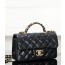 CHANEL 샤넬 체인 탑 핸들 플랩백
