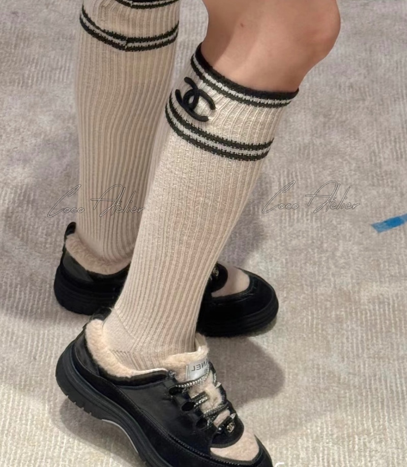 CHANEL 샤넬 캐시미어 양말