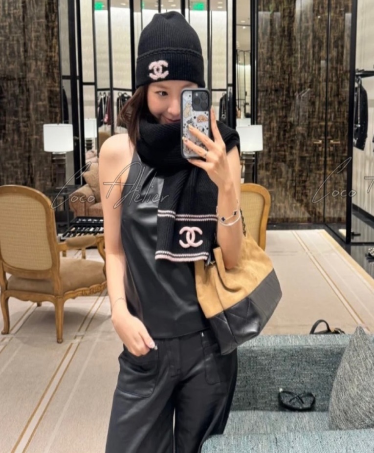 CHANEL 샤넬 캐시미어 머플러