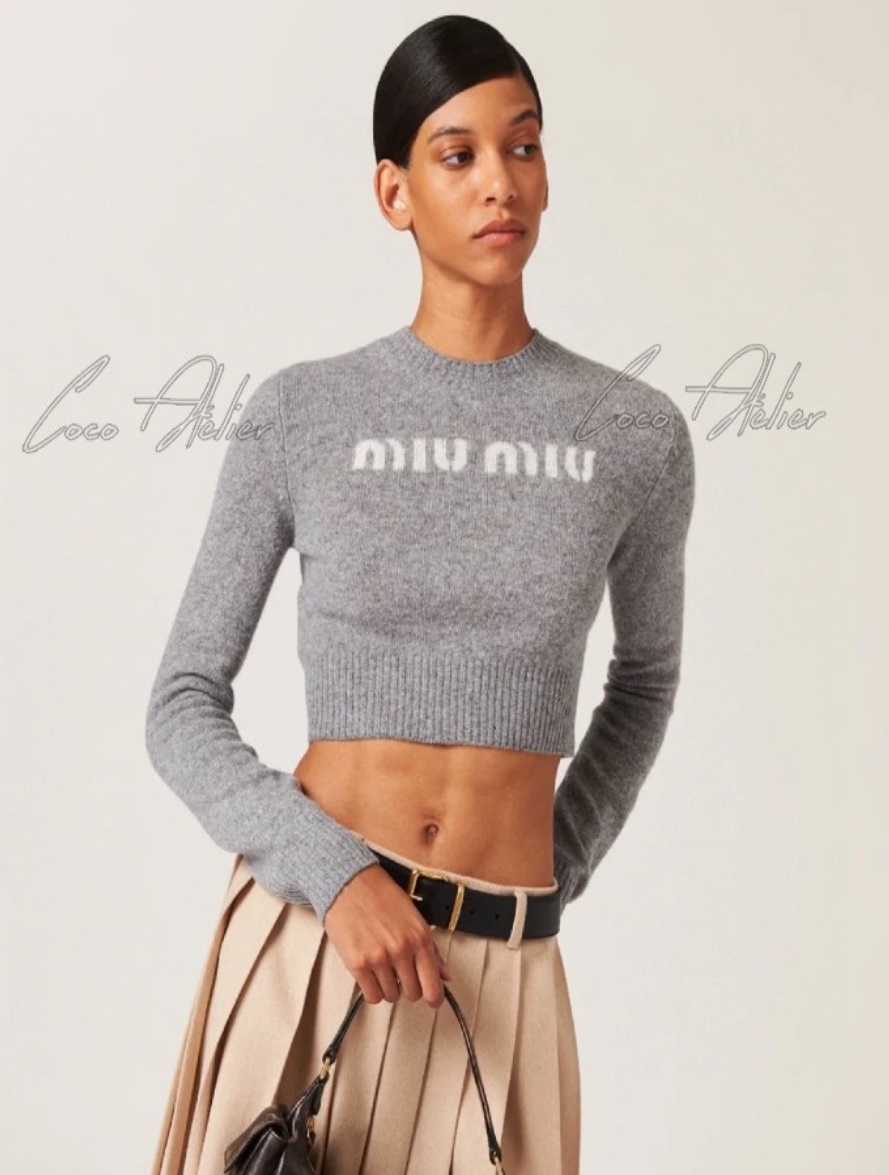 Miumiu 미우미우 로고 니트