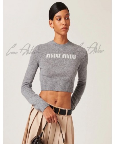Miumiu 미우미우 로고 니트