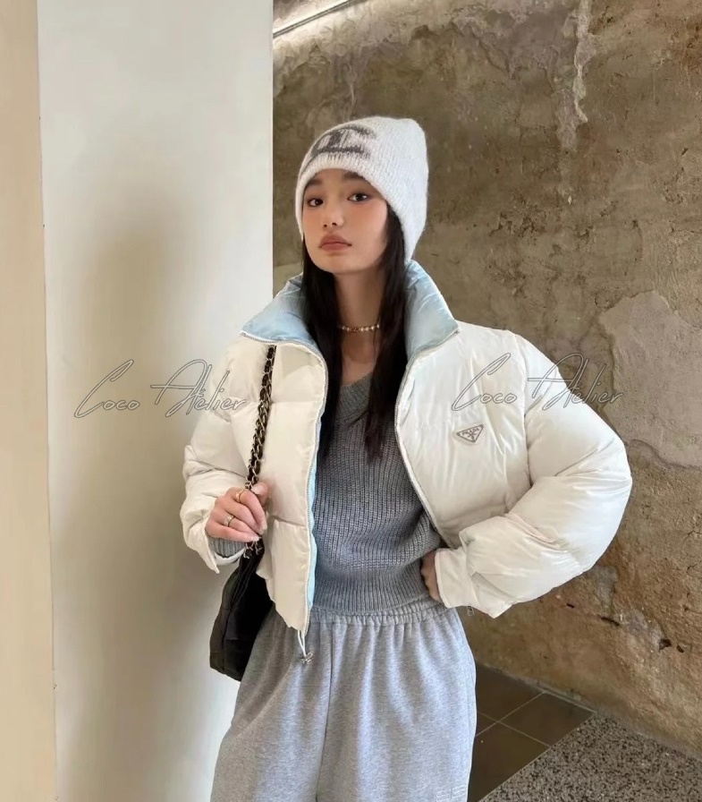 Prada 프라다 리나일론 숏 패딩