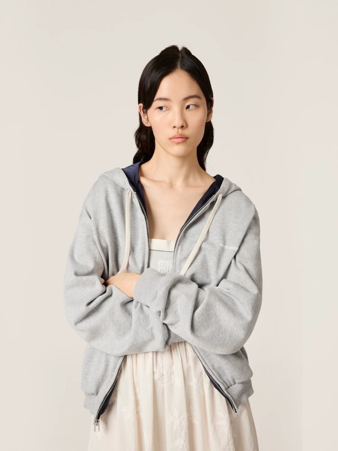 Miumiu 미우미우 리버시블 후드 집업