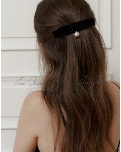 CHANEL 샤넬 진주 헤어핀