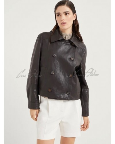 BC 브루넬로 쿠치넬리 가죽 자켓