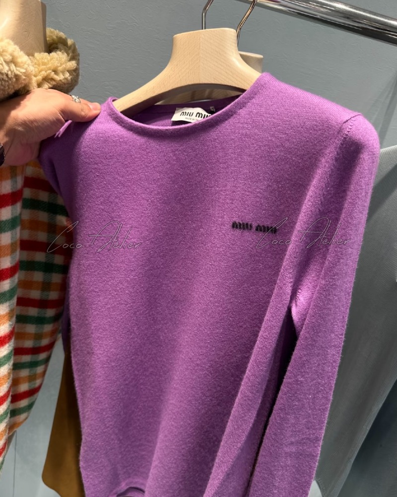 Miumiu 미우미우 로고 니트