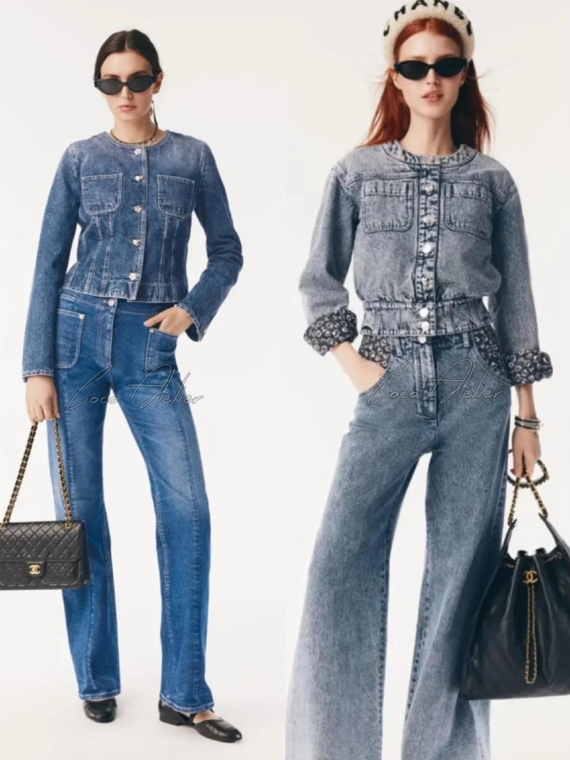 CHANEL 샤넬 데님 팬츠