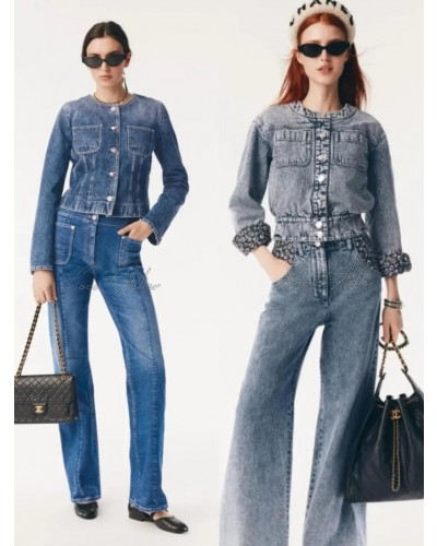 CHANEL 샤넬 데님 팬츠
