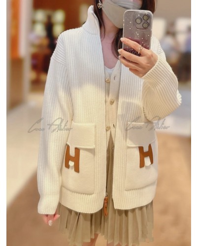 HERMES 에르메스 니트 집업