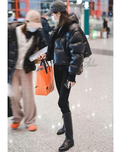 PRADA 프라다 숏패딩 (소매 탈부착)