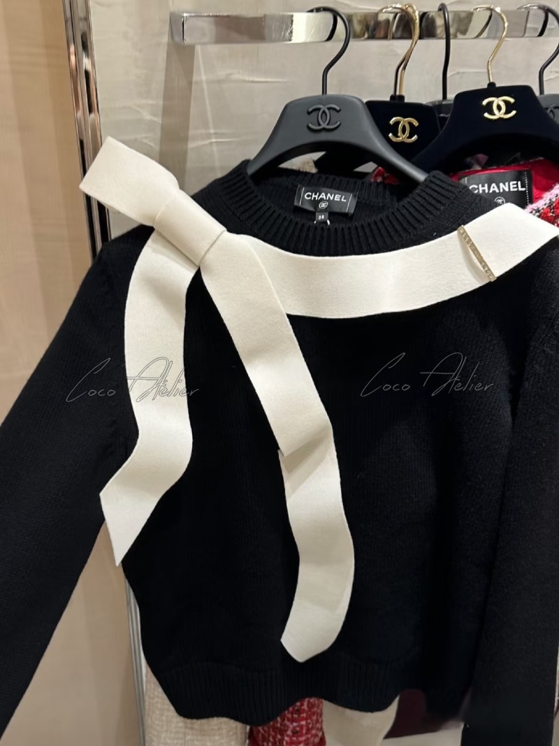 CHANEL 샤넬 리본 니트