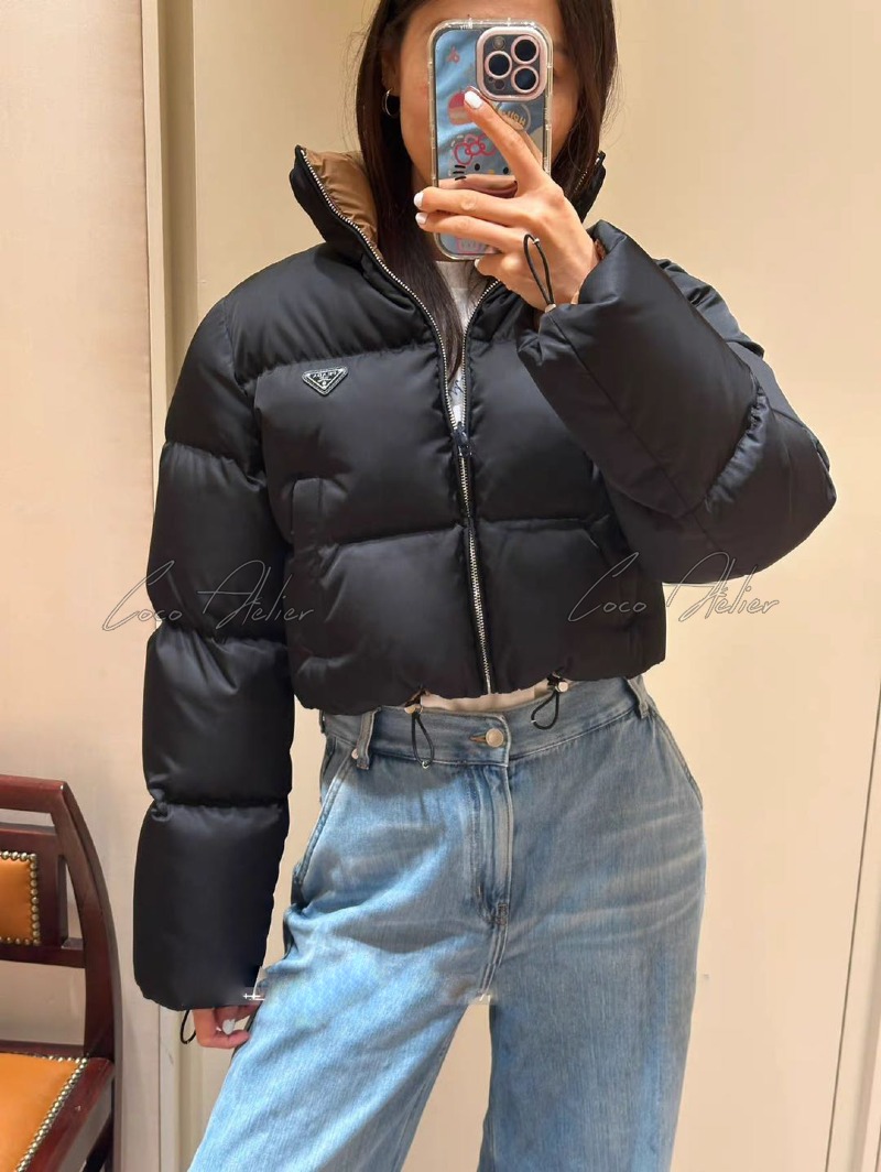 PRADA 프라다 크롭 패딩
