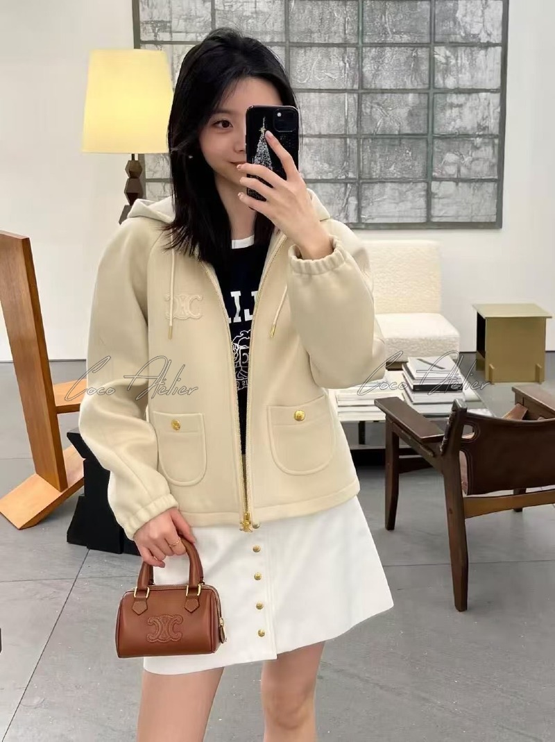 CELINE 셀린느 울 후드 집업