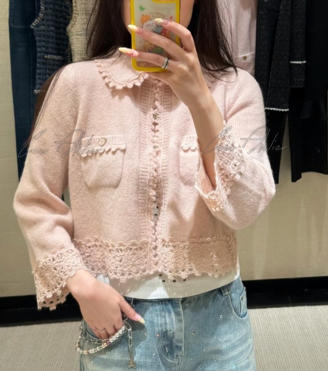 CHANEL 샤넬 레이스 가디건 (+2color)
