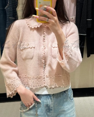 CHANEL 샤넬 레이스 가디건 (+2color)