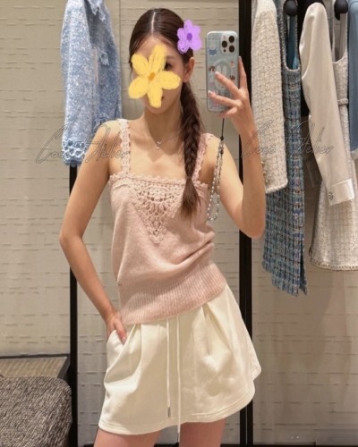 CHANEL 샤넬 캐시미어 나시탑