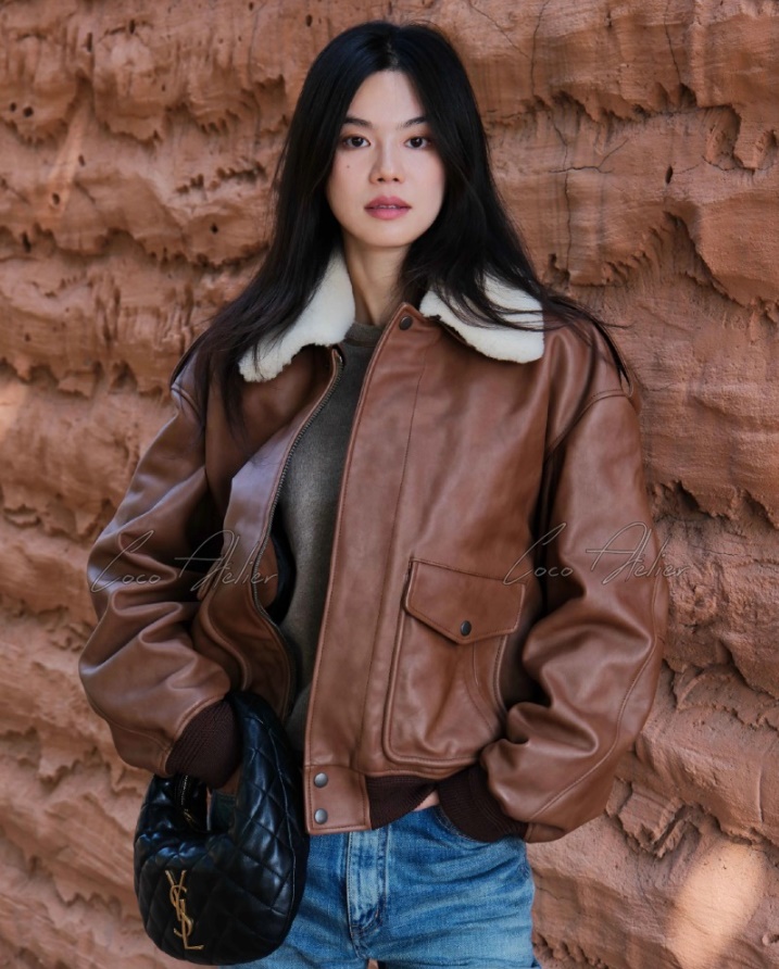 Saint Laurent 생로랑 레더 무스탕 (+2color)