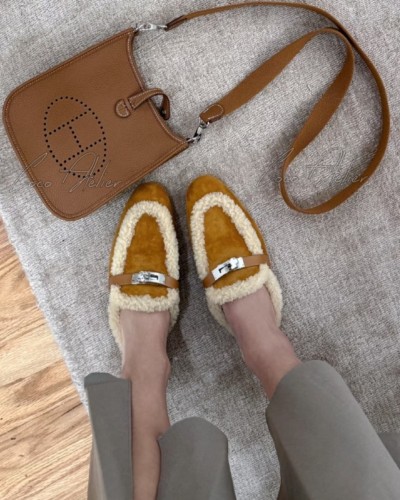 HERMES 에르메스 시어링 오즈 뮬