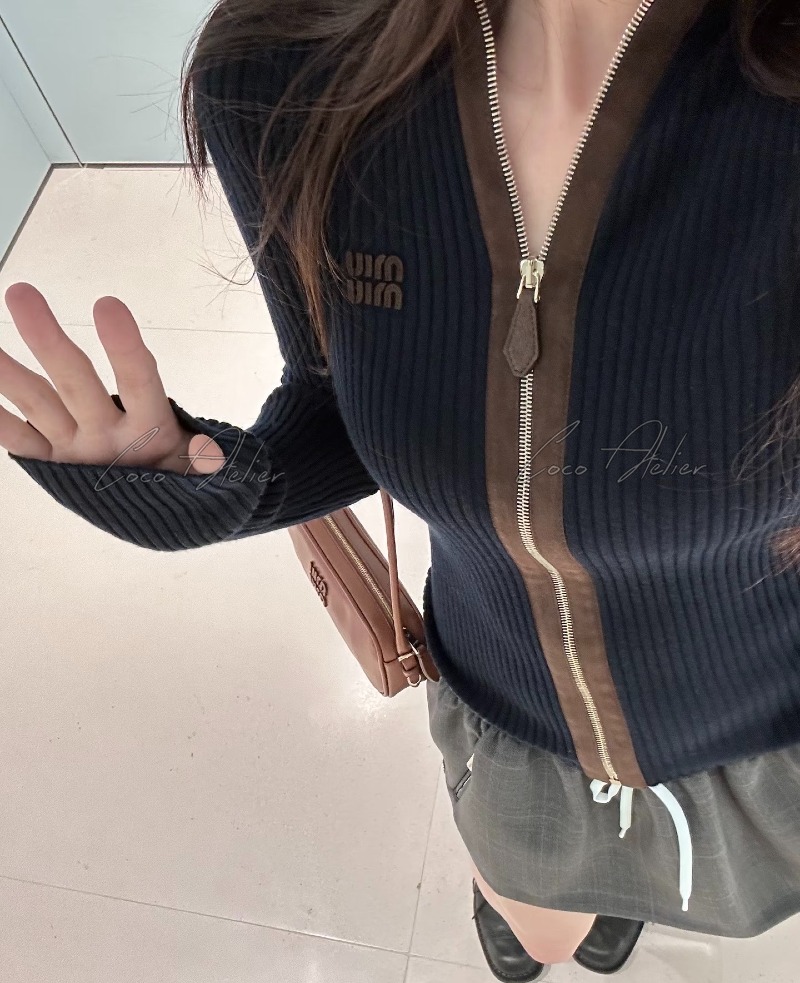 Miumiu 미우미우 캐시미어 니트 집업