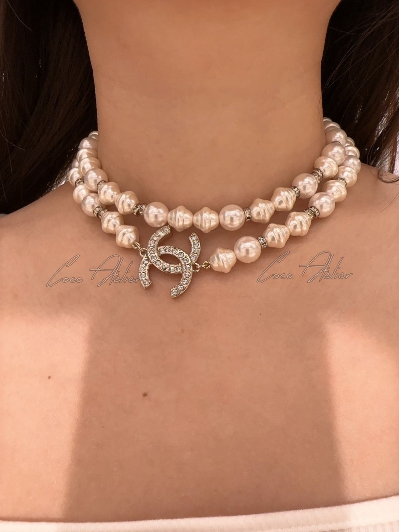 CHANEL 샤넬 진주 목걸이