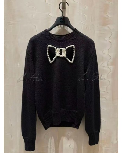 CHANEL 샤넬 리본 니트