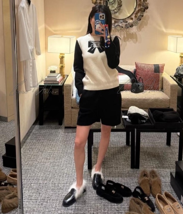 CHANEL 샤넬 리본 니트