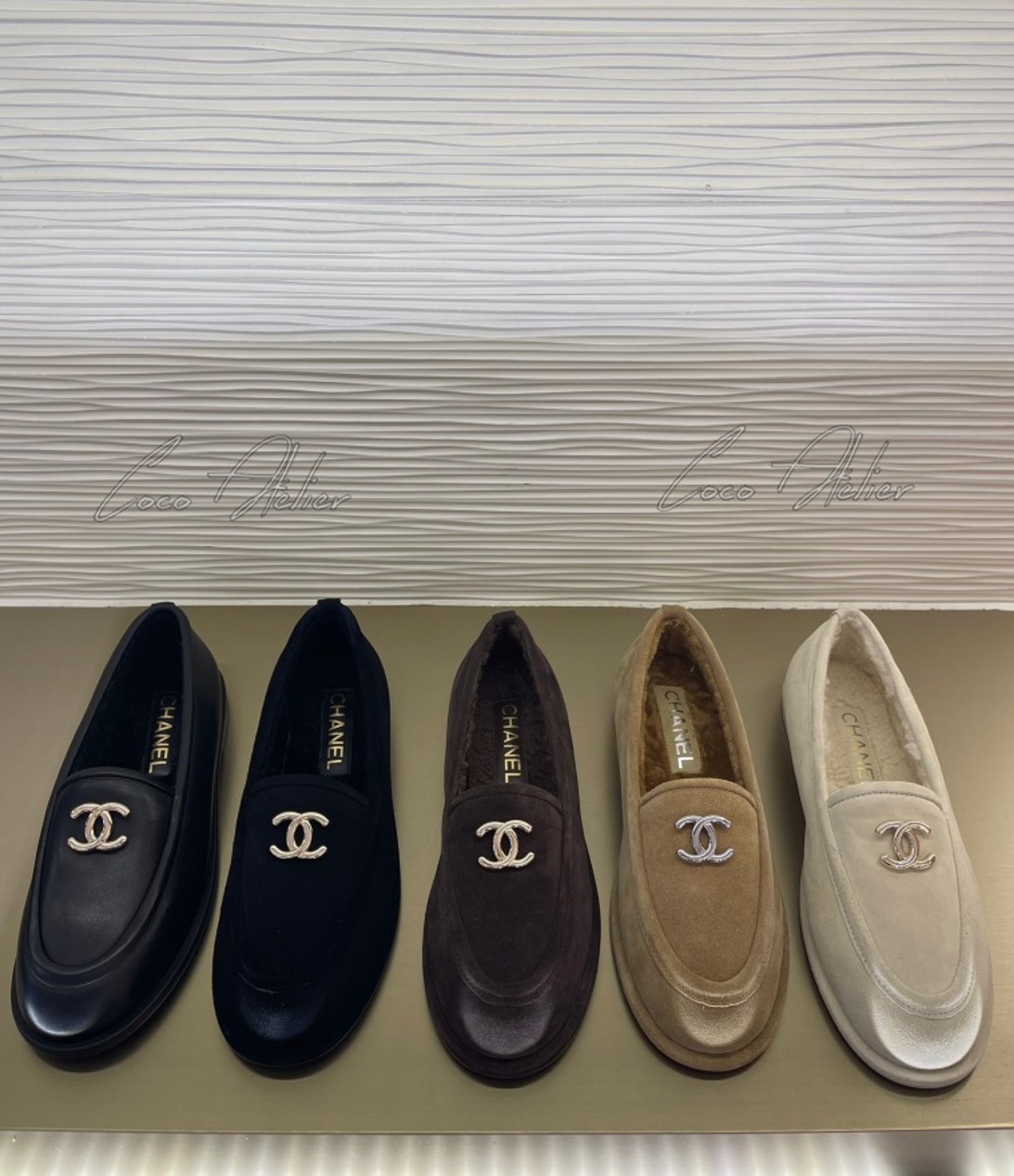 CHANEL 샤넬 cc 모카신 로퍼